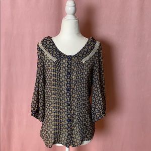 A.R.W. Cottagecore button up blouse size medium